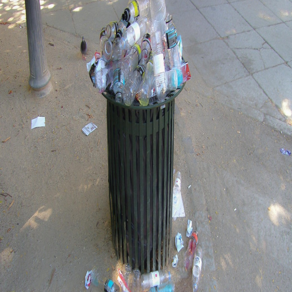 recycling bins green blue curb