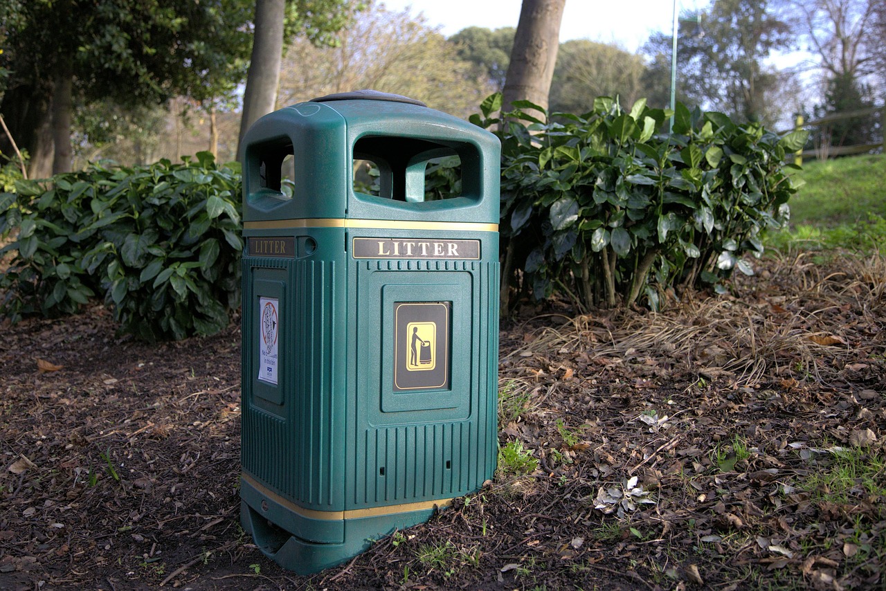 garbage truck suburb bins curb